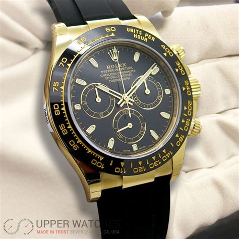 rolex daytona leather watch strap 116518 18k gold|rolex dealers near me.